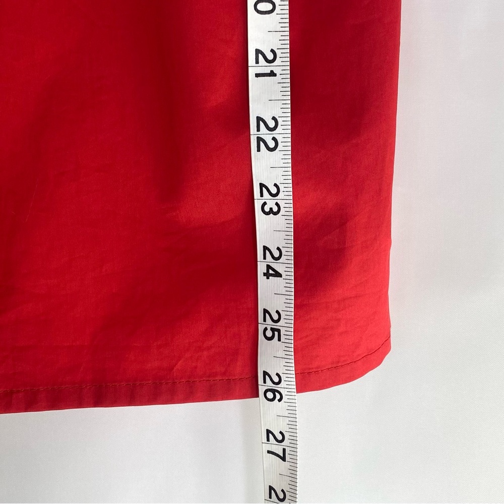 Zara Basic Red Ruffle Neck Cotton Tank Top Women’s Size L Summer Vacation Casual - Picture 7 of 7
